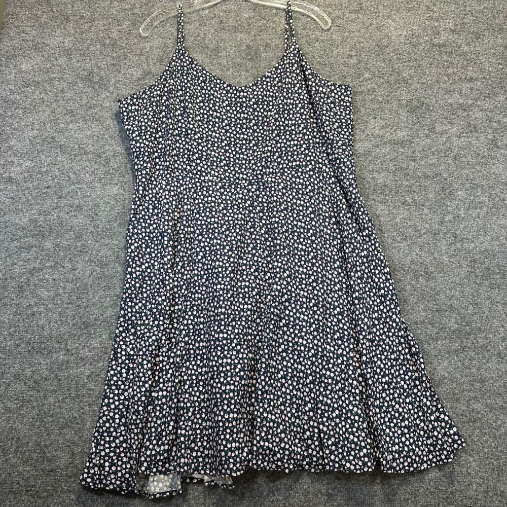 Gap Soft Cami Dress Womens XXL Navy Blue Mini Floral Ditsy Boho Summer NEW